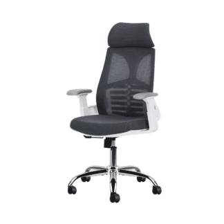 Silla De Escritorio Ergonómica Gris Con Tapizado Mesh