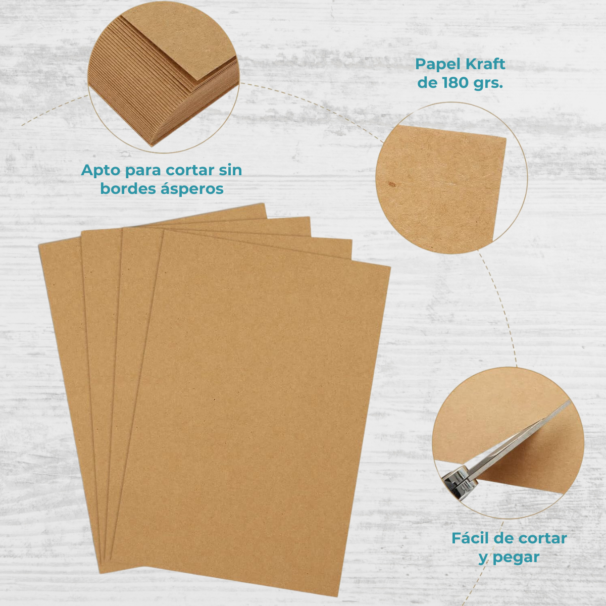 Papel Kraft Autoadhesivo En Resma - Imagen 9