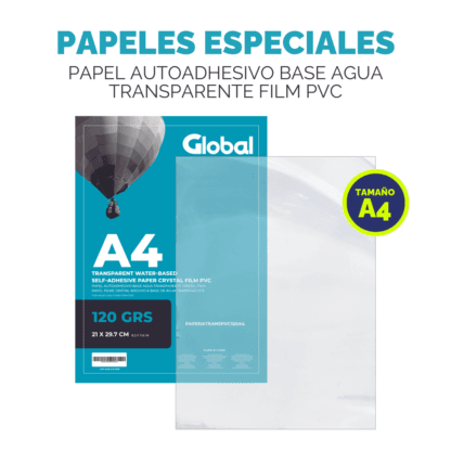 Papel Autoadhesivo A4 Transparente Film PVC de 120 Grs - Imagen 11