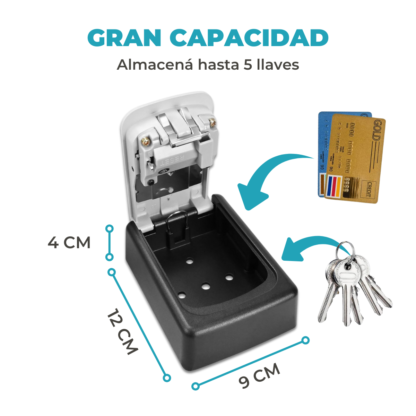 Caja Guarda Llaves Mini con Apertura de Combinación Mecánica - Ideal Airbnb - Imagen 4