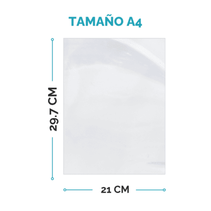 Papel Autoadhesivo A4 Transparente Film PVC de 120 Grs - Imagen 2