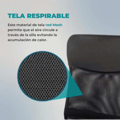 Silla Ergonómica Negra Gerencial Escritorio Oficina - Imagen 5