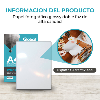 Papel Foto A4 Glossy Bifaz – El Doble de Calidad - Imagen 4