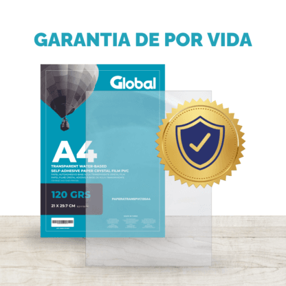 Papel Autoadhesivo A4 Transparente Film PVC de 120 Grs - Imagen 5