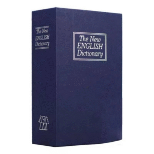 Caja Fuerte Simulada Libro Azul con Apertura de Combinación Mecánica y 2 llaves 24x15x55cm