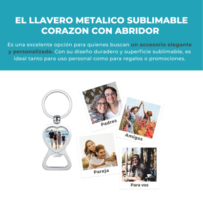 Llavero Metálico para Sublimar - Diseño Destapador - Imagen 9