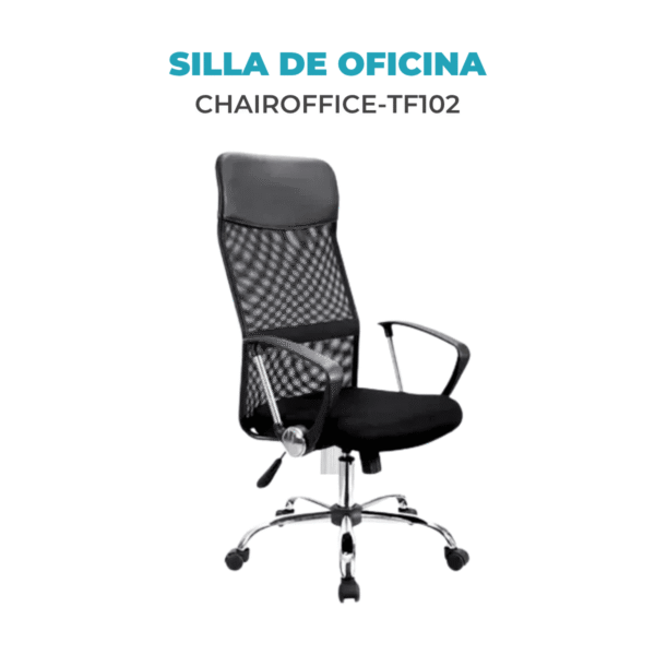 Silla Ergonómica Negra Gerencial Escritorio Oficina - Imagen 2