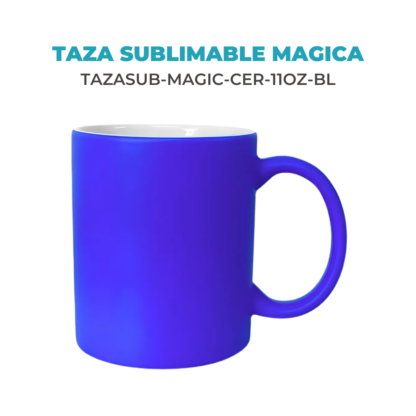Taza Sublimable Magica Cambia Color con Temperatura de Ceramica Recta Matte de 11oz 325cm3 - Imagen 6