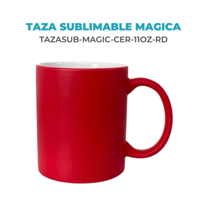 Taza Sublimable Magica Cambia Color con Temperatura de Ceramica Recta Matte de 11oz 325cm3 - Imagen 7
