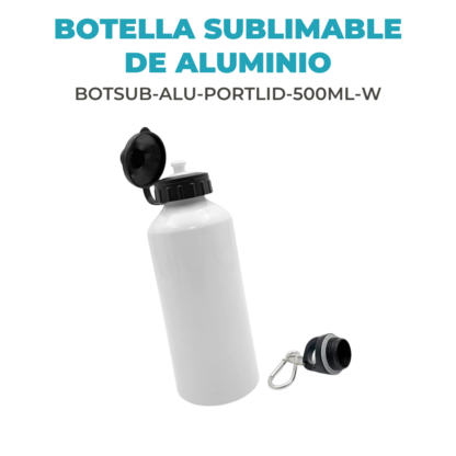 Botella Sublimable 500ml: Diseño, Resistencia y Doble Tapa Deportiva - Imagen 2