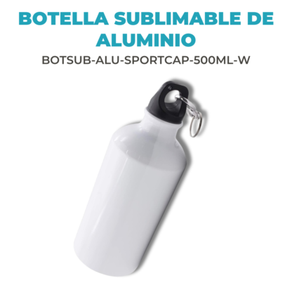 Botella de Aluminio 500ml: Sublimación + Estilo Deportivo - Imagen 2