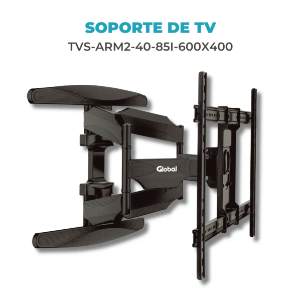Soporte de TV Doble Brazo Ultra Reforzado 40" a 85"– Máxima Estabilidad para Pantallas Grandes - Imagen 2