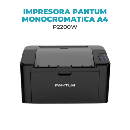 Impresora Pantum P2200W Monocromática Wifi - USB - Imagen 3