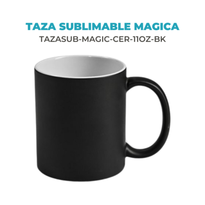 Taza Sublimable Magica Cambia Color con Temperatura de Ceramica Recta Matte de 11oz 325cm3 - Imagen 5