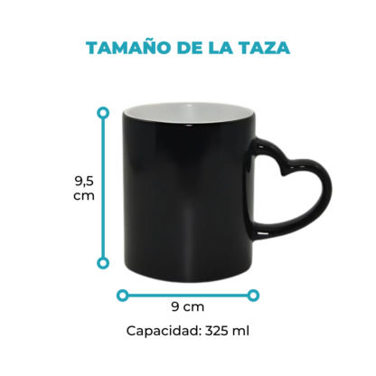 Taza Mágica Ceramica 11oz: Tu Diseño Aparece con el Calor - Imagen 3