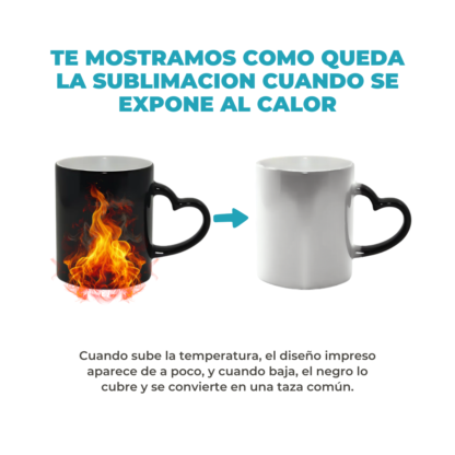 Taza Mágica Ceramica 11oz: Tu Diseño Aparece con el Calor - Imagen 5