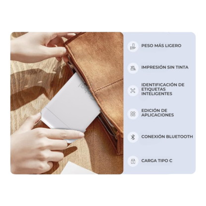 Impresora Térmica Portátil Bluetooth para Etiquetas y Stickers 12mm - Imagen 5