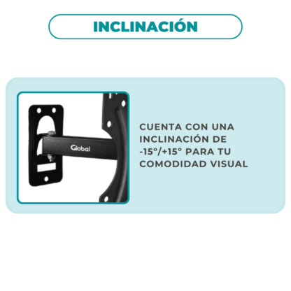 Soporte TV Compacto y Sólido – Ideal para Espacios Reducidos VESA 200x200 - Imagen 10