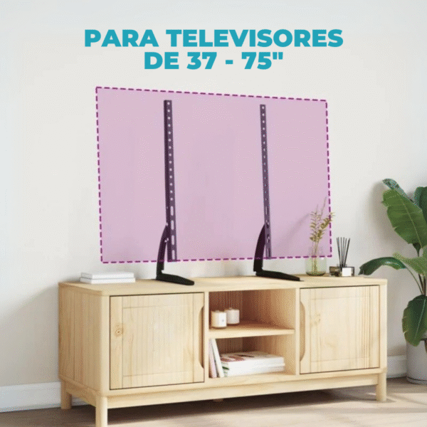 Soporte TV de Apoyo en Mesa de 37¨ a 75¨ VESA 600x400 hasta 50kg - Imagen 9