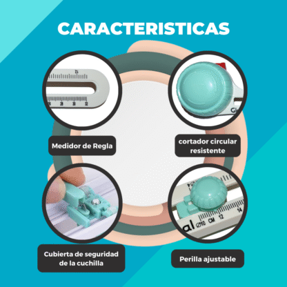 Cutter Compás para Cortes Circulares + 3 Repuestos – Precisión y Practicidad - Imagen 5