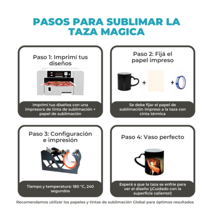 Taza Mágica Ceramica 11oz: Tu Diseño Aparece con el Calor - Imagen 6