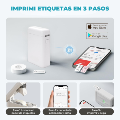 Impresora Térmica Portátil Bluetooth para Etiquetas y Stickers 12mm - Imagen 6