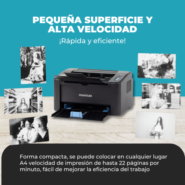 Impresora Pantum P2200W Monocromática Wifi - USB - Imagen 7