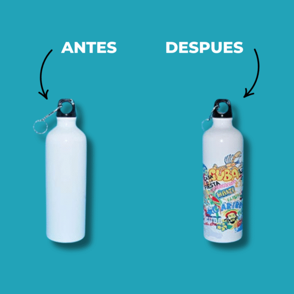 Botella de Aluminio 500ml: Sublimación + Estilo Deportivo - Imagen 6