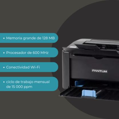 Impresora Pantum P2200W Monocromática Wifi - USB - Imagen 8