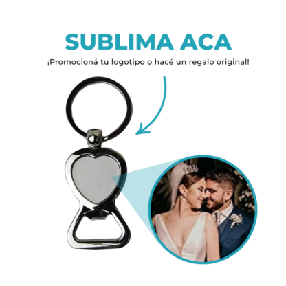 Llavero Metálico para Sublimar - Diseño Destapador - Imagen 8