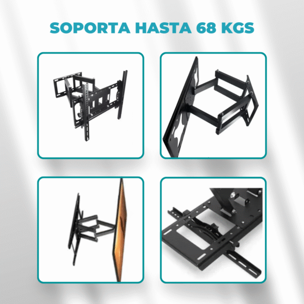 Soporte Doble Brazo Móvil para TV de 30" a 75" – Precisión, Potencia y Alcance - Imagen 8