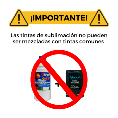 Combo Tintas Para Sublimacion Colores Global Electronics 1 Litro X4 - Imagen 4