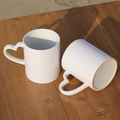 Taza Sublimable de Ceramica Recta con Asa Corazon Blanca Glossy de 11oz 325cm3 - Imagen 9