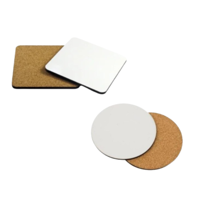 Portavasos para Sublimar de Madera MDF Cuadrado/Redondo