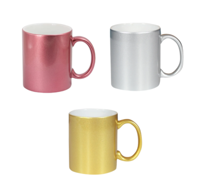Taza de Cerámica Perlada 325ml: Elegancia Lista para Sublimar