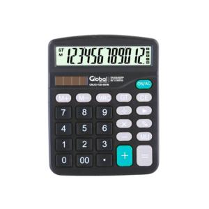 Calculadora de 12 Dígitos Plástica 837B Negra