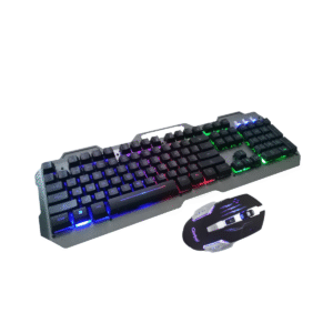 Teclado Gamer Metalico Retroiluminado Mouse 6d 3200dpi
