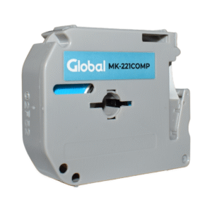 Cinta Rotuladora Para Brother 9mm Mk221 Negro sobre blanco