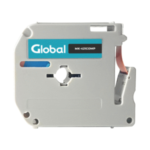 Cinta Rotuladora Ribbon 9mm Mk421 Negro sobre rojo