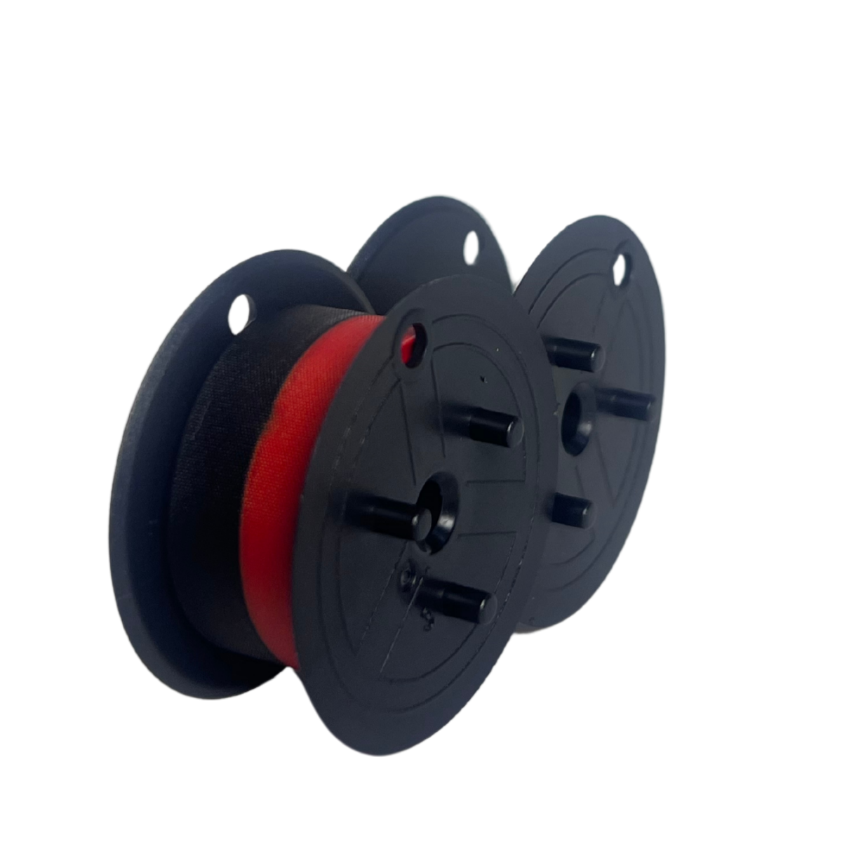 Cinta Ribbon Compatible Spool GR24 Color Negra/Roja - Pack x 10 Unidades - Imagen 3