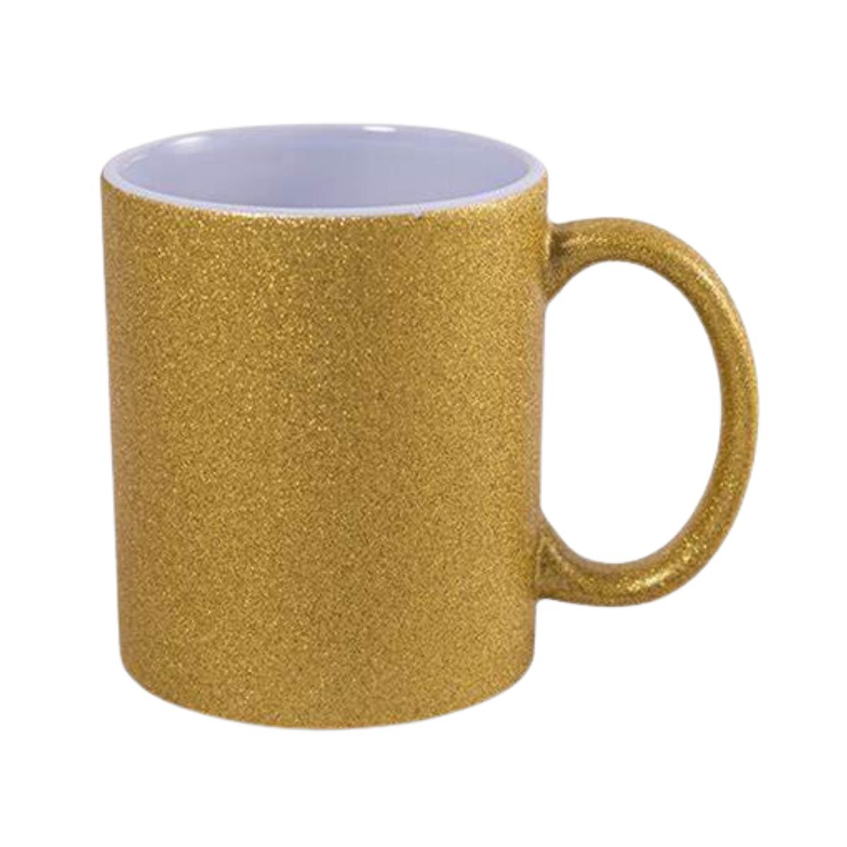 Taza Sublimable Glitter de Ceramica Recta con Asa de 11oz 325cm3 - Global Electronics (Caja x 48)