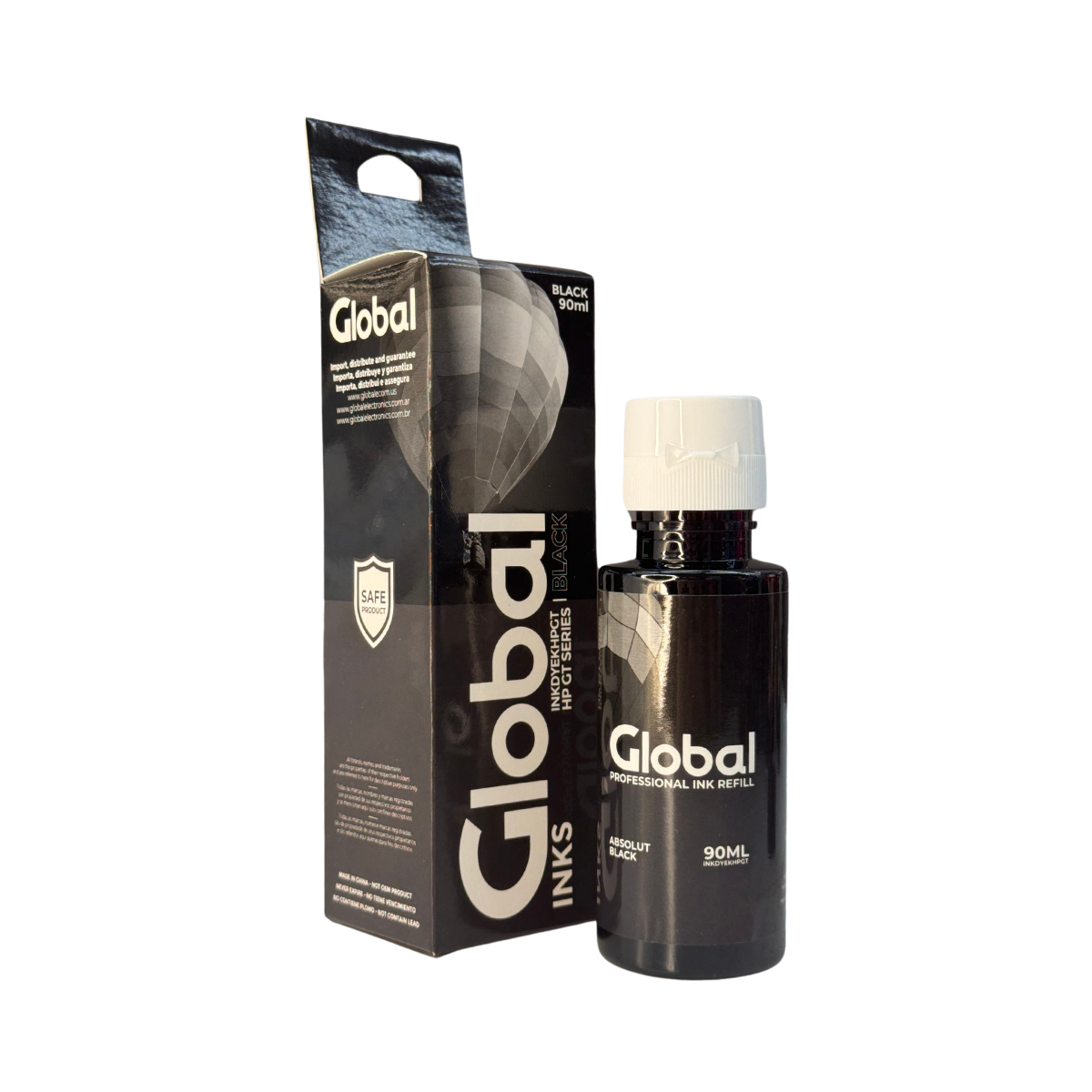 Tinta Premium HP GT Series TIPO Original Dye Negro 90cc, Colores 70cc