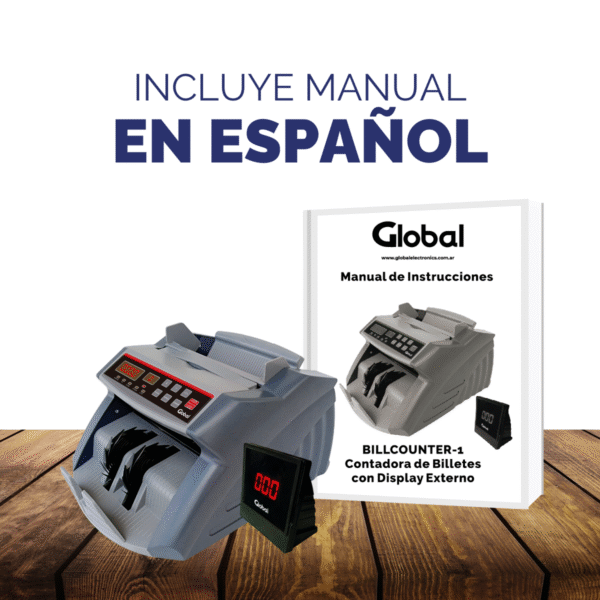 Contadora de Billetes con Carga Superior y Doble Visor LED con Detección UV - Imagen 6