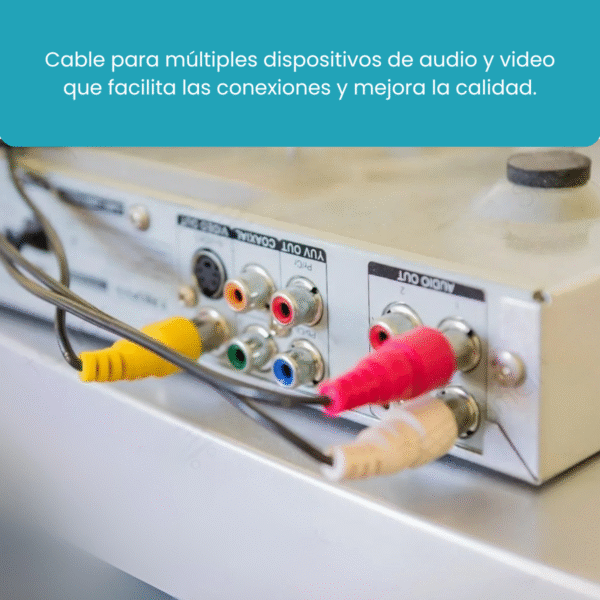 Cable de Audio y Video RCA a RCA – 2 Metros - Imagen 10
