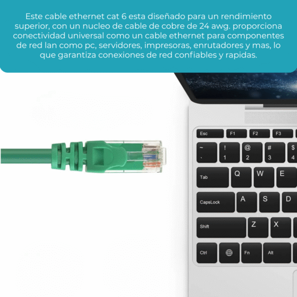 Cable De Red Utp 5 Metros Rj45 Cat 6 Patch Cord Ethernet - Imagen 10