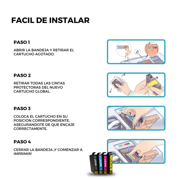 Cartucho De Tinta Compatible Epson T133XL/T135XL – Color y Rendimiento que Sorprenden - Imagen 5