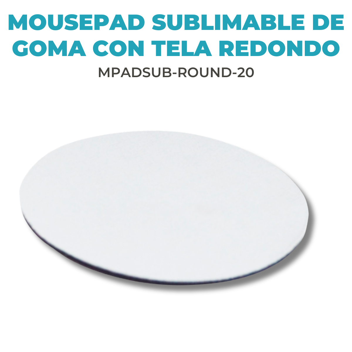 Mousepad Sublimable de Goma con Tela 3mm espesor - Global Electronics (Caja x 200)