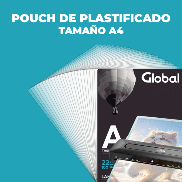 Pouch Brillante A4 225x303mm 125 Micrones – Plastificado en Caliente con Máxima Firmeza - Imagen 2
