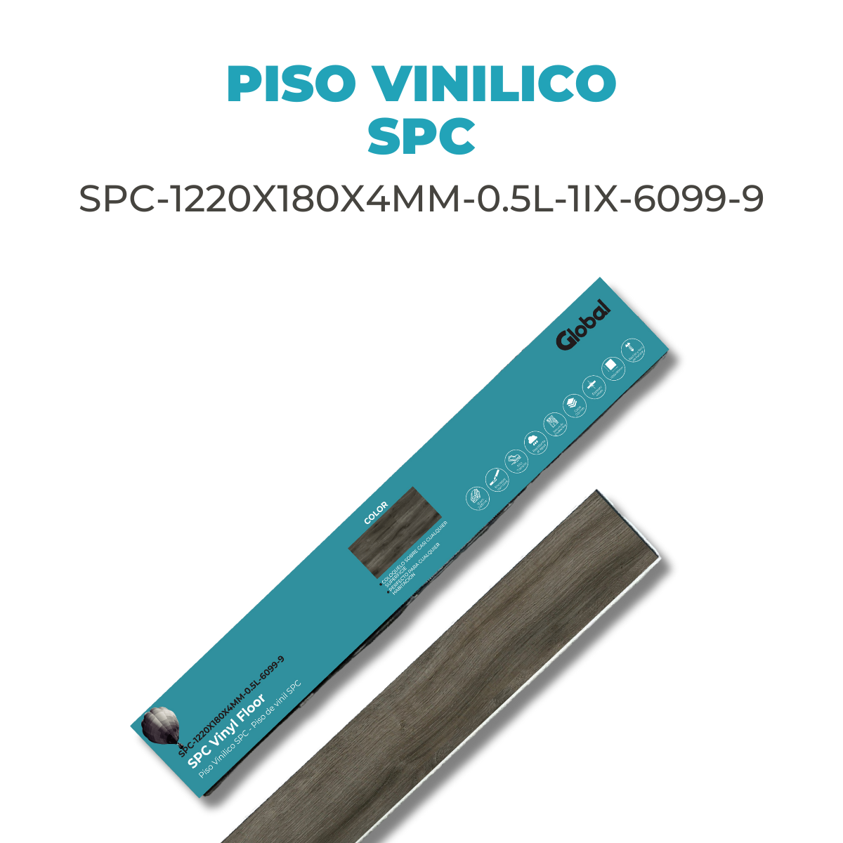 Piso Vinílico SPC Uptown 4MM – Encastre CLICK, Textura Madera Real - Imagen 2
