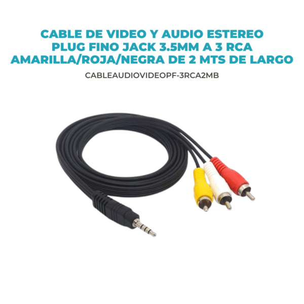Cable RCA a Mini Plug Jack 3.5mm - Imagen 2